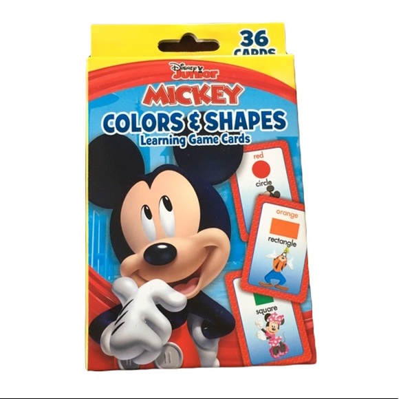 Toys New Disney Junior Mickey Mouse Clubhouse Colors Shapes Learning Game Cards Poshmark